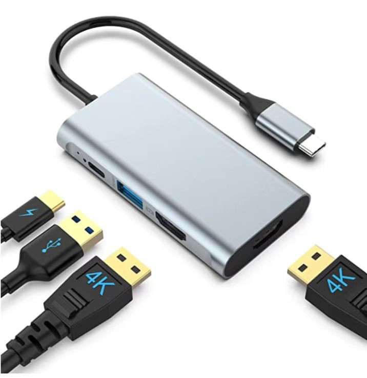 USB 3.0 đến 6 cổng USB Hub và 1000Mbps Ethernet Adapter cho sự tương thích nam-nữ