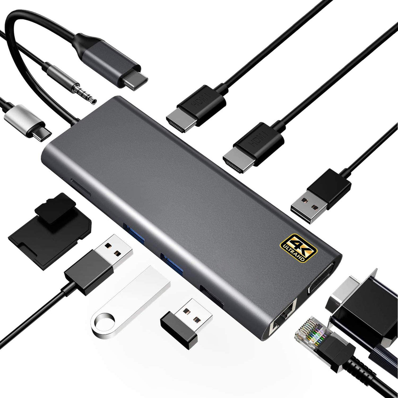 Tốc độ truyền dữ liệu lên đến 5/10Gbps Thunderbolt kết nối máy tính xách tay với 85/100W cung cấp năng lượng cho hiệu suất mạnh mẽ