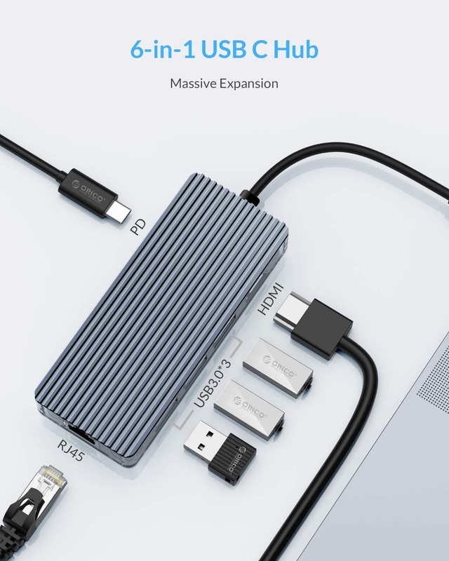 TYPE-C Nam 11 In 1 Hub Computer Laptop Docking Station Adapter với 1000Mbps RJ45 và USB-C PD