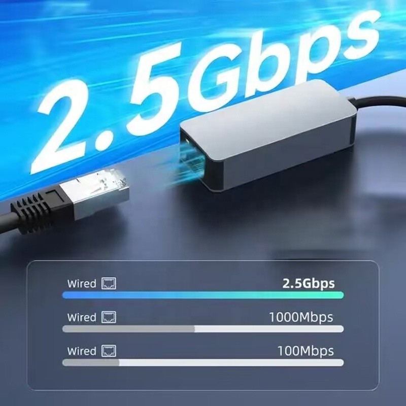 Bộ chuyển đổi Ethernet 2 trong 1 nhôm USB 3.0 loại C cho kết nối mạng nhanh và ổn định