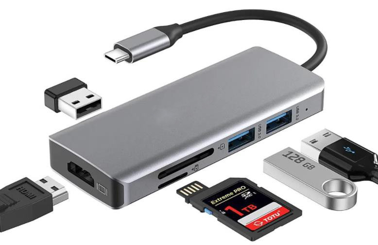 Độ dài tùy chỉnh Xám USB-C sang HDMI 2.1 Adapter 8K 60Hz cho tốc độ USB Type C 3.1 Máy tính xách tay