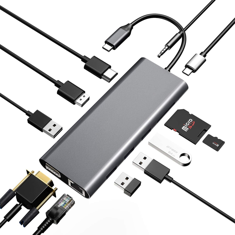 Độ dài tùy chỉnh Xám USB-C sang HDMI 2.1 Adapter 8K 60Hz cho tốc độ USB Type C 3.1 Máy tính xách tay