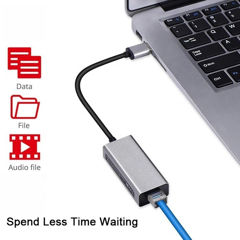 2500Mbps siêu tốc độ 2.5G USB 3.0 Network Card Adapter với 2.5G Gigabit Ethernet
