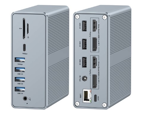 Cung cấp năng lượng lên đến 120W USB-C Hub Docking Station WithmicroSD3.0 Card Reader with Performance