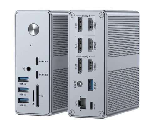 Cung cấp năng lượng lên đến 120W USB-C Hub Docking Station WithmicroSD3.0 Card Reader with Performance