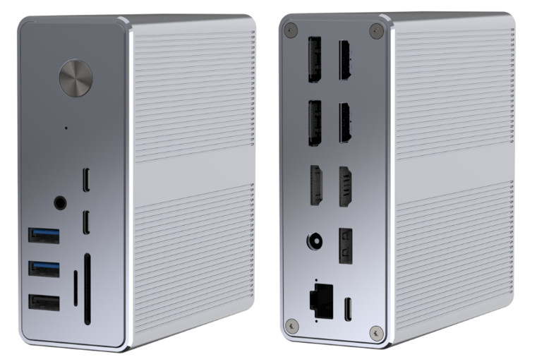 Cung cấp năng lượng lên đến 120W USB-C Hub Docking Station WithmicroSD3.0 Card Reader with Performance