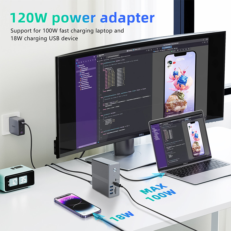Bộ điều hợp USB C tương thích cao cho màn hình Windows 8K với hỗ trợ OEM và hỗ trợ màn hình 1K