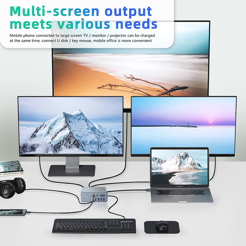 Bộ điều hợp USB C tương thích cao cho màn hình Windows 8K với hỗ trợ OEM và hỗ trợ màn hình 1K