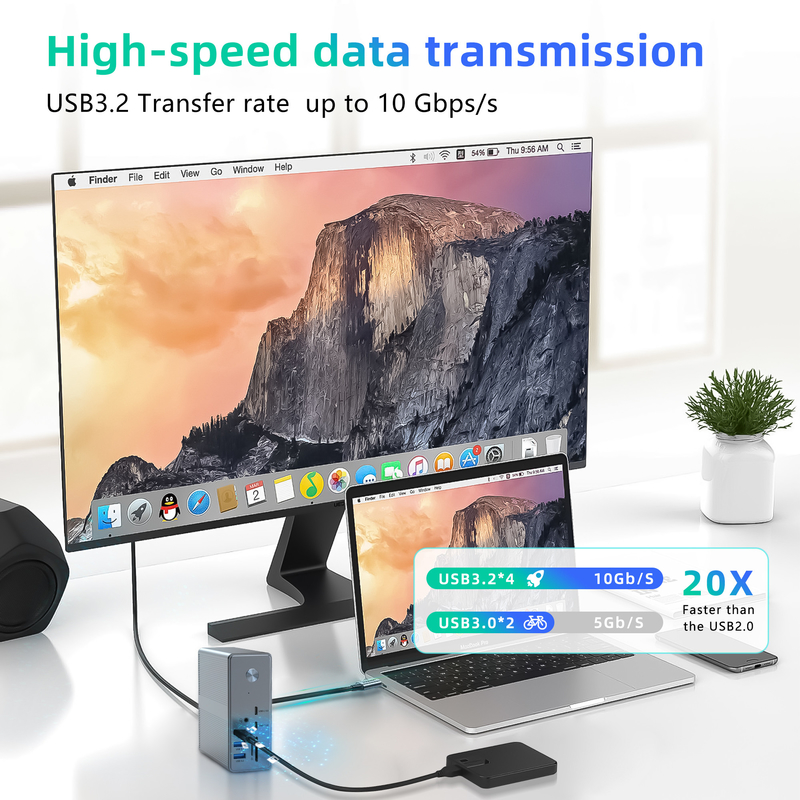 Hỗ trợ đa màn hình Trạm dock USB-C và Displaylink IC Cách mạng hóa hiệu quả làm việc của bạn với cổng HDMI 8K