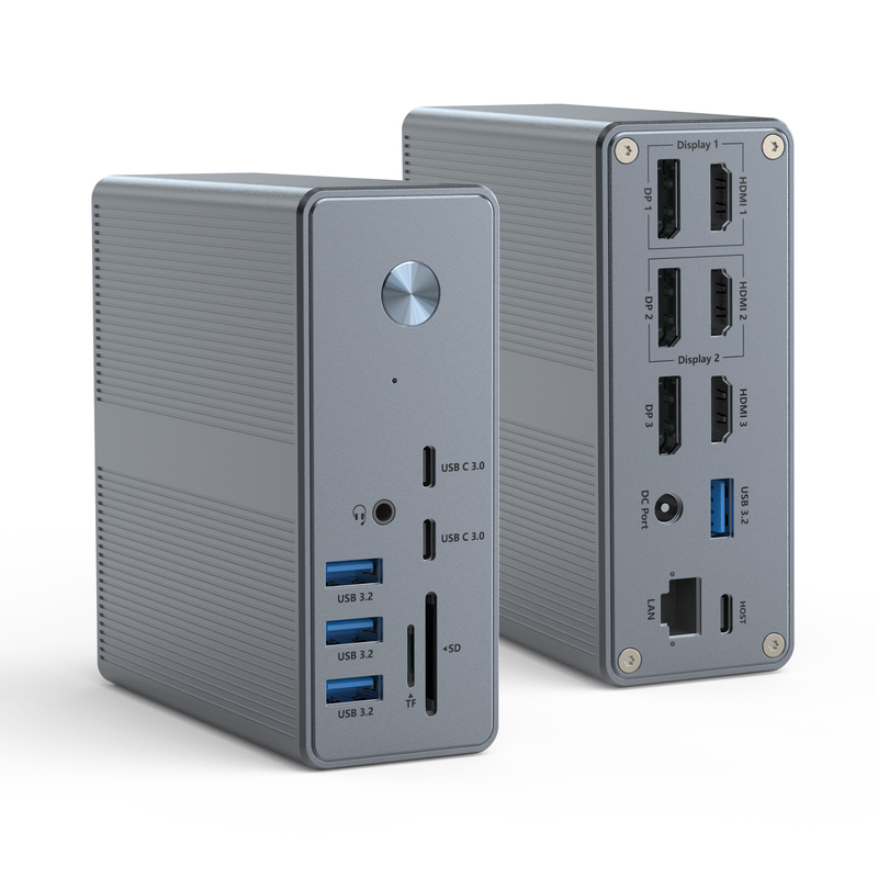 DC36-X1 Thunderbolt Docking với hỗ trợ màn hình 60Hz/30Hz và tốc độ truyền dữ liệu lên đến 10Gbps