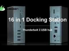 5 trong 1 Hạt nhôm USB loại C Hub với nhiều cổng 5Gbps Tốc độ truyền dữ liệu 3.5mm Jack âm thanh