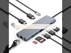 Type C USB Multi Port Hub Adapter USB Type-C có cổng USB 3.0 và RU6A-H2