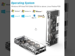 11-in-1 USB-C Hub với Dual HDMI USB 3.0 Ethernet 3.5mm Audio cho máy tính xách tay Macbook