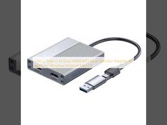 USB-C Type-C to Dual HDMI MST Multi-Monitor Adapter 4K 60Hz for Windows Android Mac OS